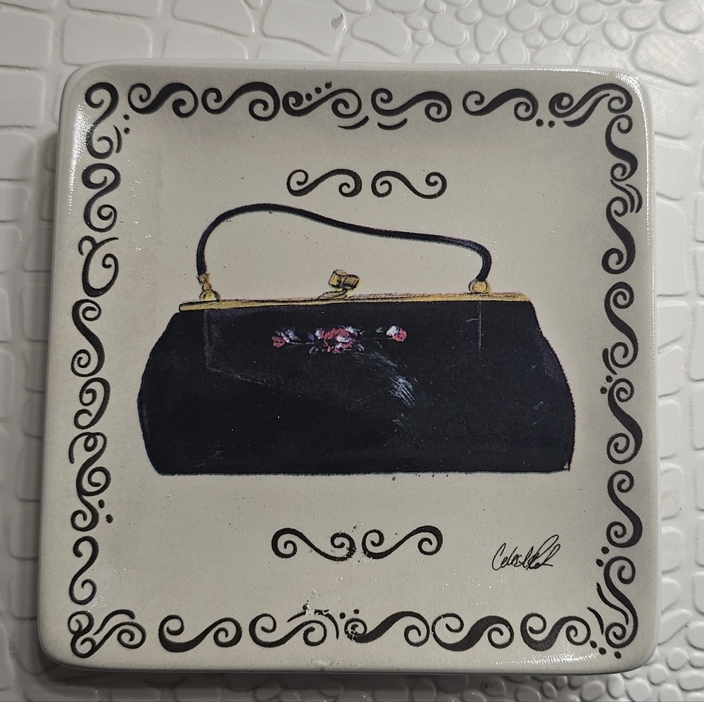 Tray Used As Trinket/Jewlery Dish- Handbag Design By MWW Market
